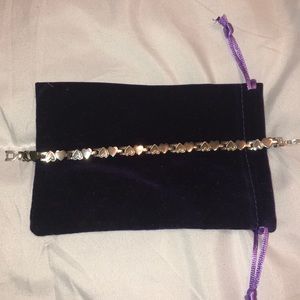 💜 Beautiful Sterling Silver Heart Bracelet